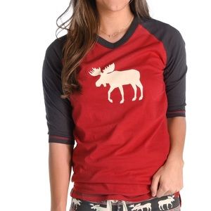 LazyOne Moose Pajama Set